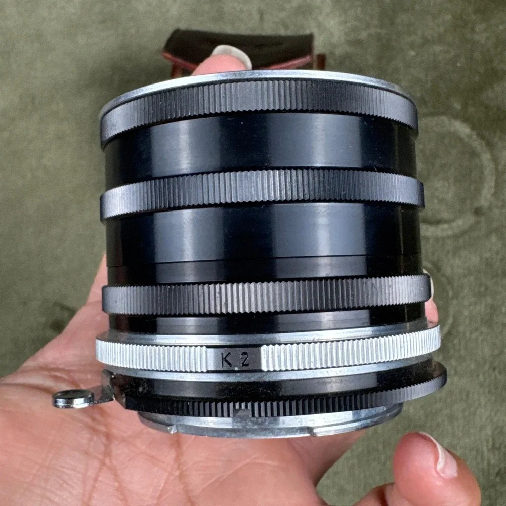 Vintage Nikon Nikkor K1 Extension Tube Ring Macro Adapter Japan w/ Case
